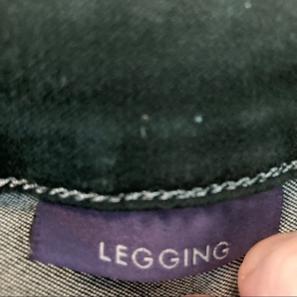 Nydj Sz 18 NOT YOUR DAUGHTERS JEANS Legging Super High Rise Long In Hunter Green - Picture 3 of 9